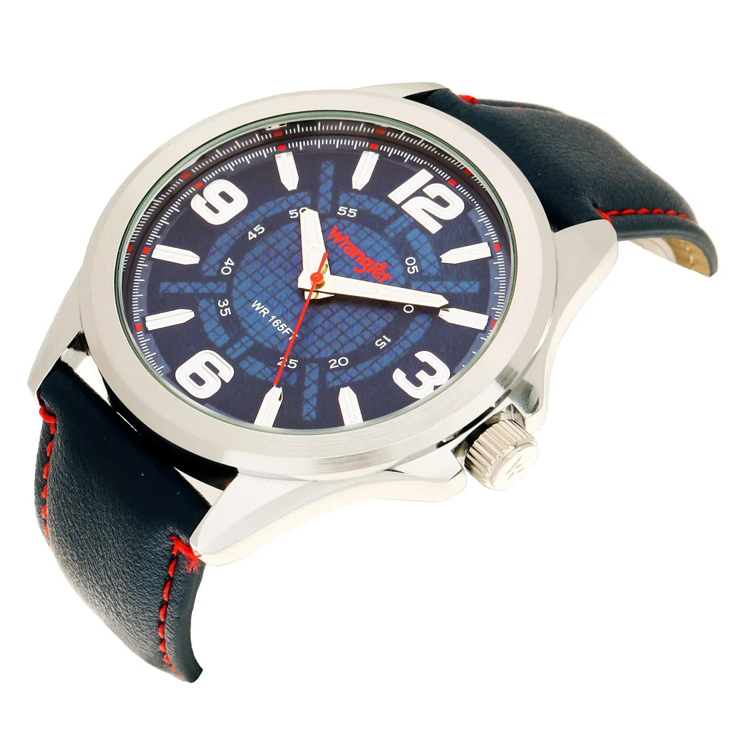 Wrangler 48mm Blue Dial, Blue Sizetrap Watch