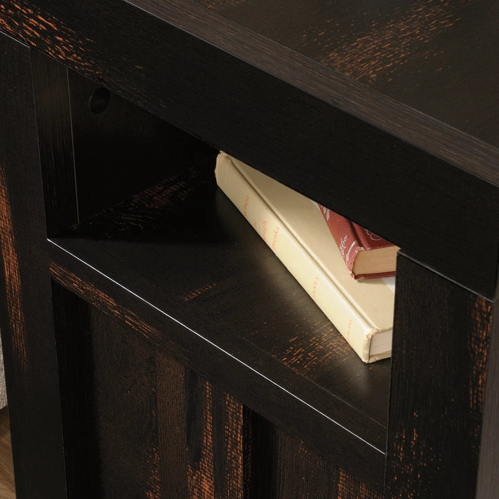 Sizeauder Dakota Pass End Table, Char Pine Finish