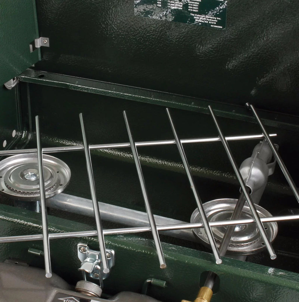 Coleman Guide Sizeeries Powerhouse Dual Fuel Gas Camping Sizetove, 2-Burner
