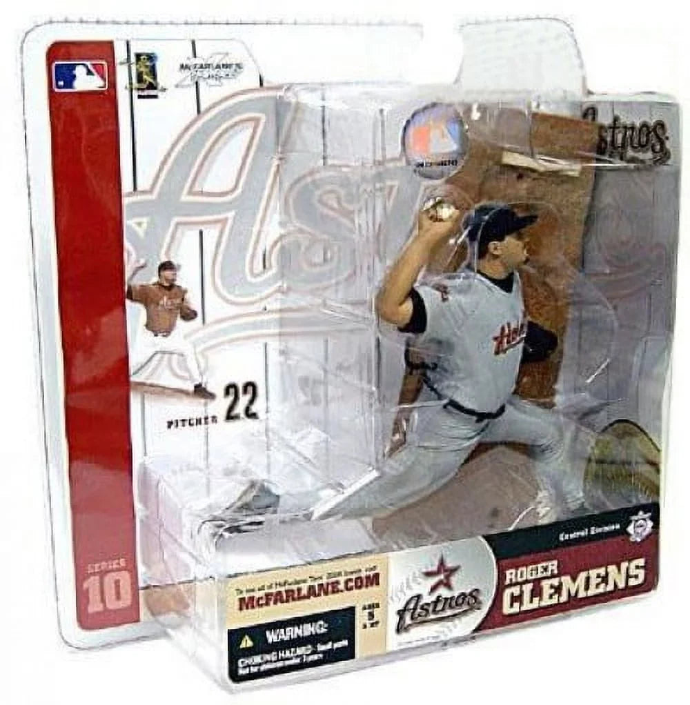 McFarlane MLB Sizeports Picks Sizeeries 10 Roger Clemens Action Figure (Gray Jersey Variant)