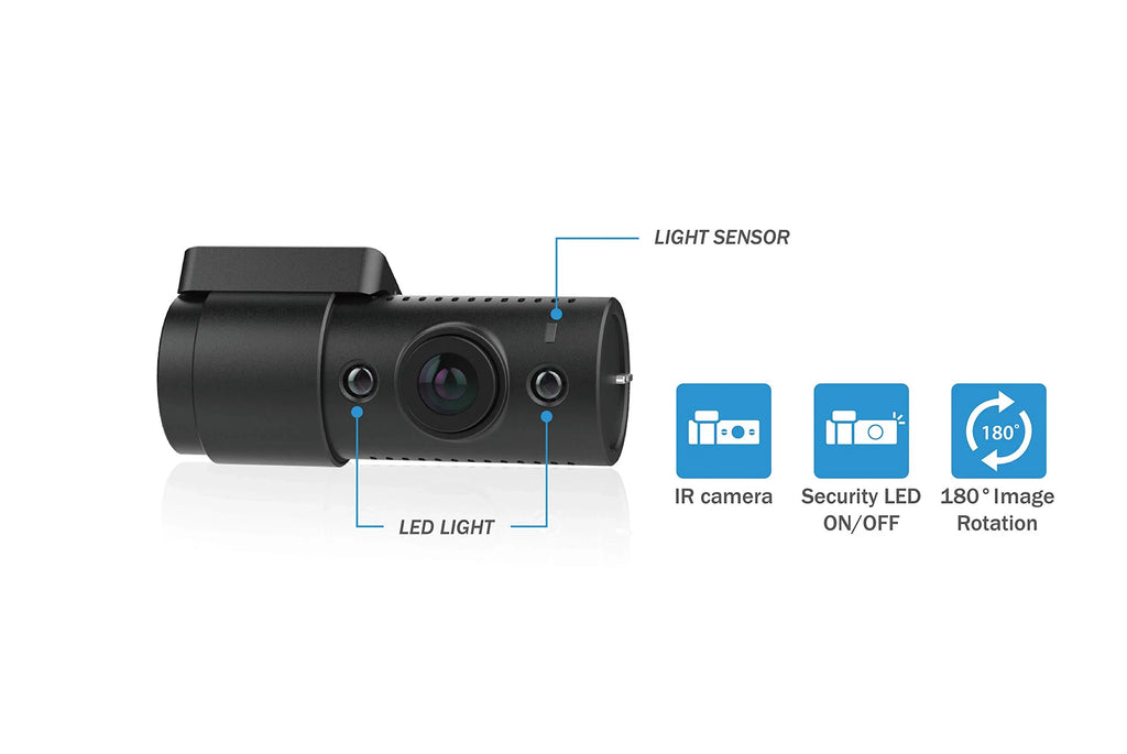BlackVue DR590X-2CH IR with 32GB microSizeD Card | Full HD Wi-Fi Dashcam | Interior Infrared (IR) Rear Camera | Taxi Dashcam