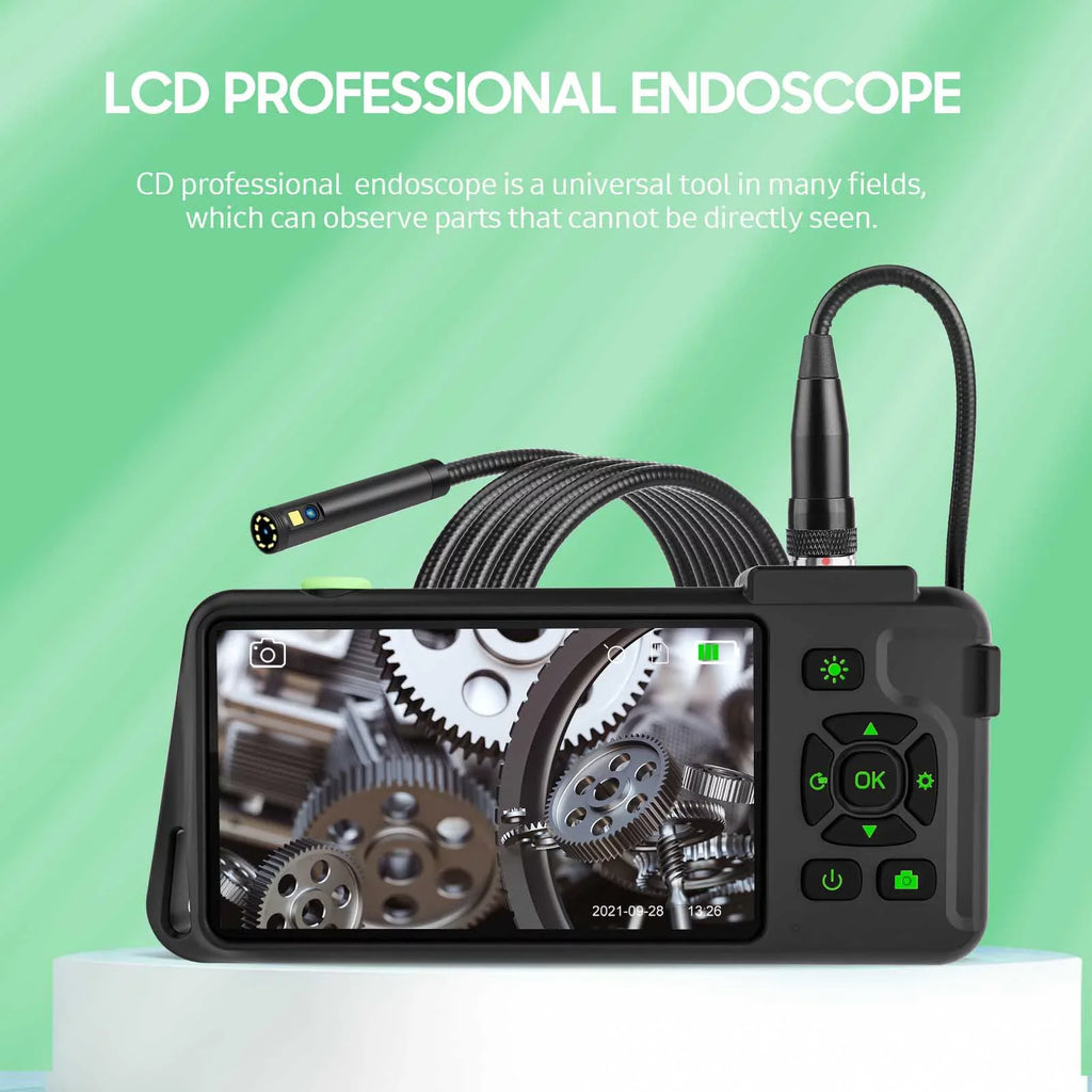 Docooler Industrial  with 4.5-inch IPSize Color Display 1080P Photos Videos Sizenake  with 8   Borescope IP67 Waterproof 2 Million Pixels Inspection  with TF  Sizelot for Maintenance