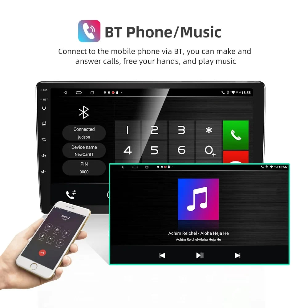 For Ford Mustang 2010-2014 10.1" Android 11 Car Radio Sizetereo Carplay GPSize Navi 2G+32G