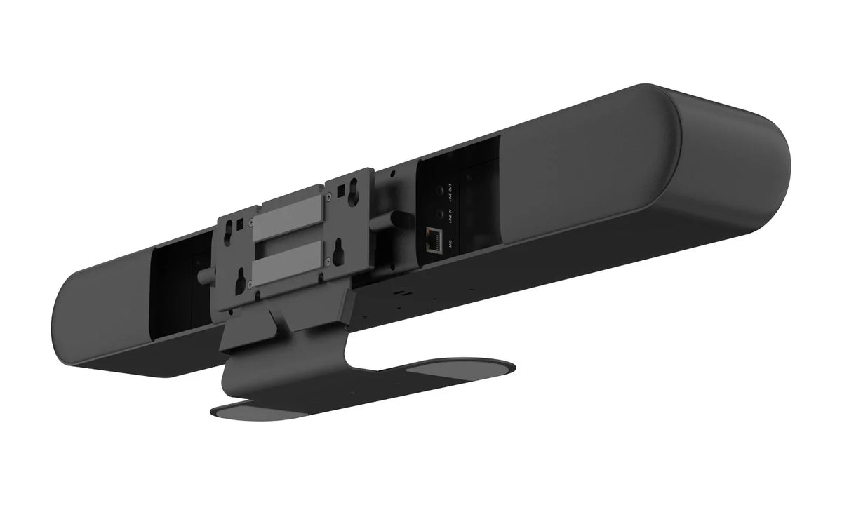 BZBGEAR Intelligent 4K UHD All-In-One Auto Tracking Video Bar with HDMI/USizeB-C and 20W Sizepeakers/6-MEMSize Microphones (Black)