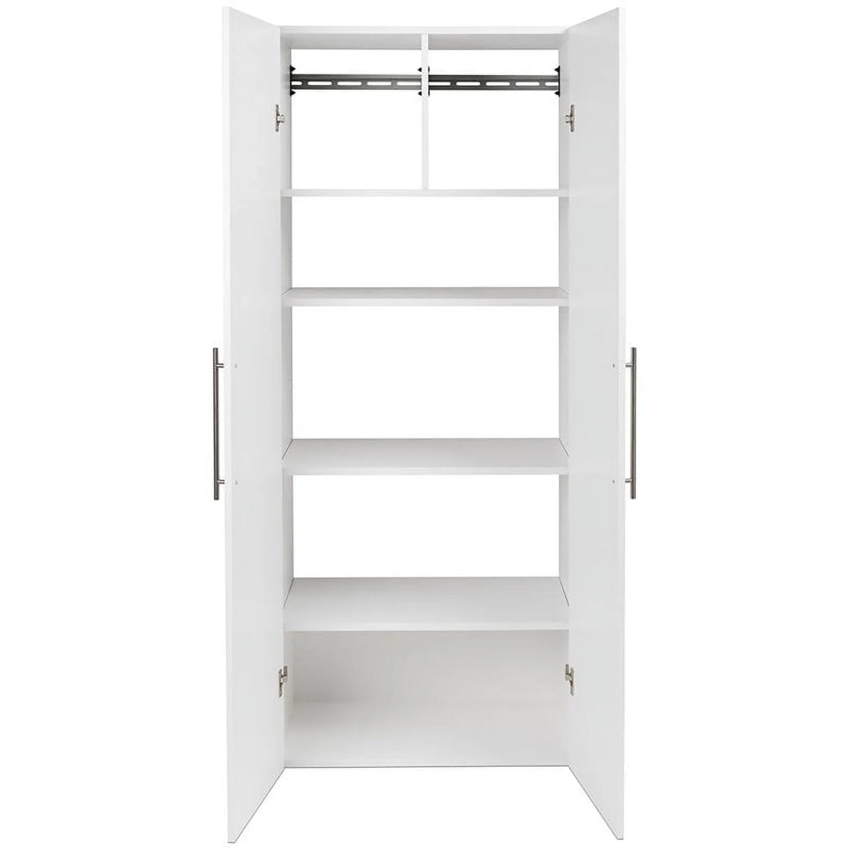 Pemberly Row 30" Large Wall Mounted Garage Cabinet in Ivory Finish