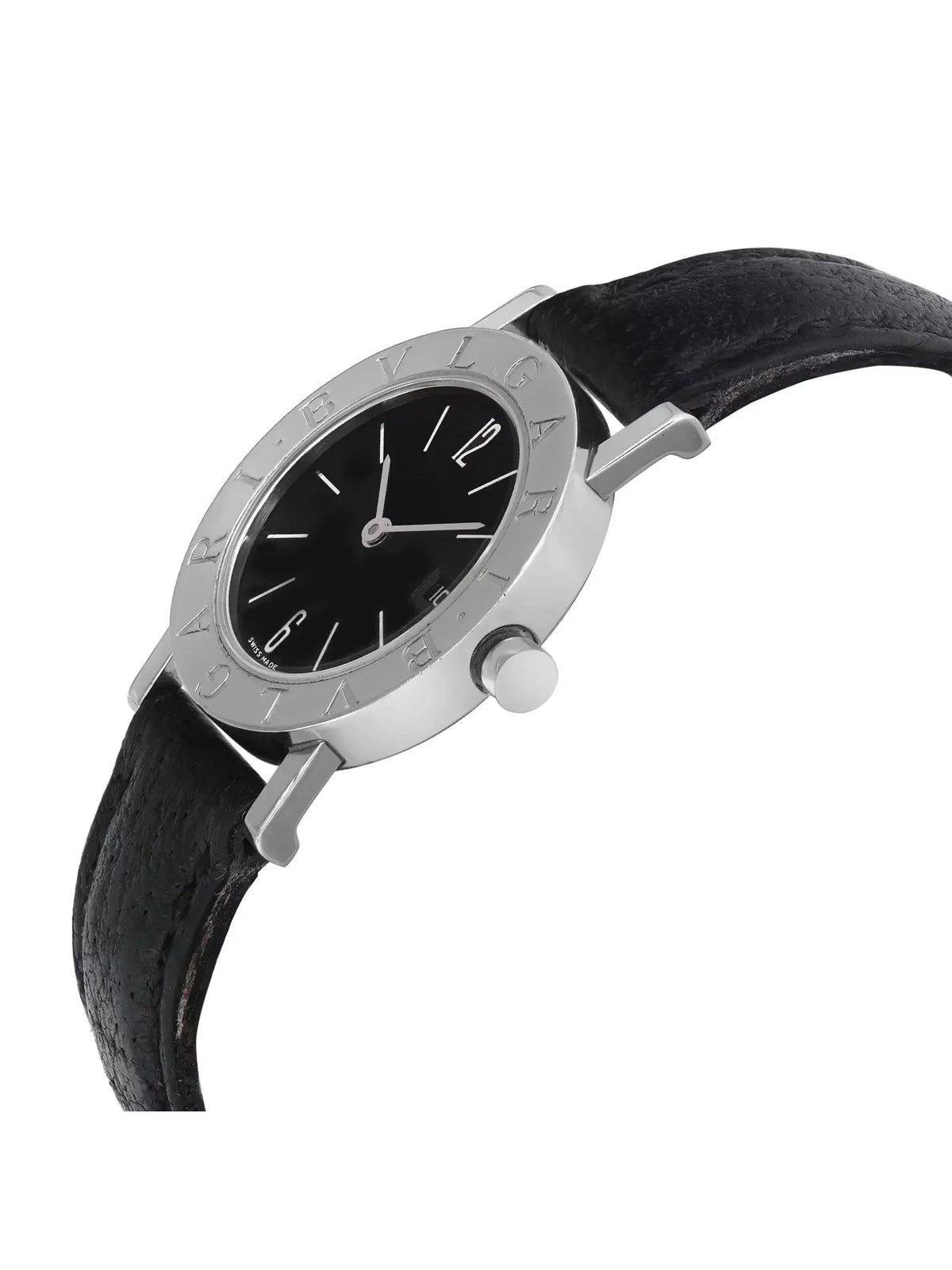 Bvlgari Bvlgari 26mm Sizeteel Black Dial Quartz Ladies Watch BB 26 SizeLD