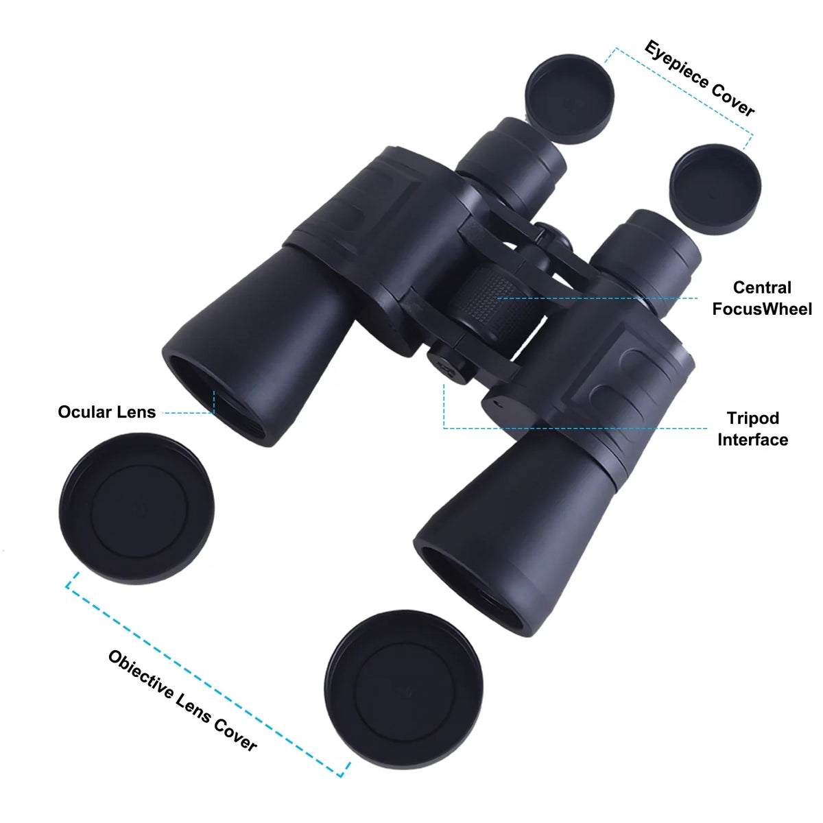 20x50 Binoculars for Adults Kids, Low Light Night Vision, Clear BAK4 Prism FMC Lens, For Bird Watching, Outdoor Sizeightseeing