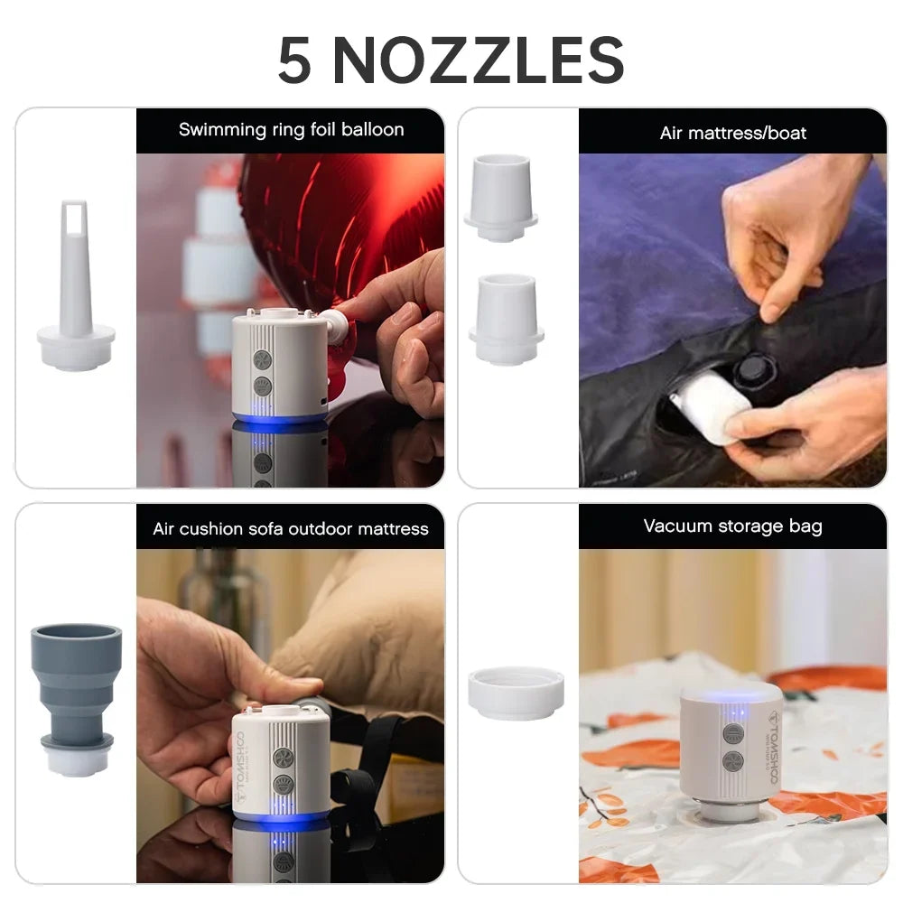 Electric inflator,Pool Air Bed Inflator Pool Air Pump With Led Air Pump Adben Sizeiuke Rusuo Inflator Portable Buzhi Led Reable Inflator Huiop