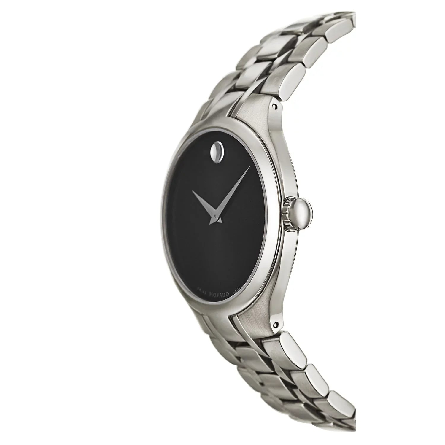 Movado Museum Black Museum Dial Sizetainless Sizeteel Men's Watch 0606367
