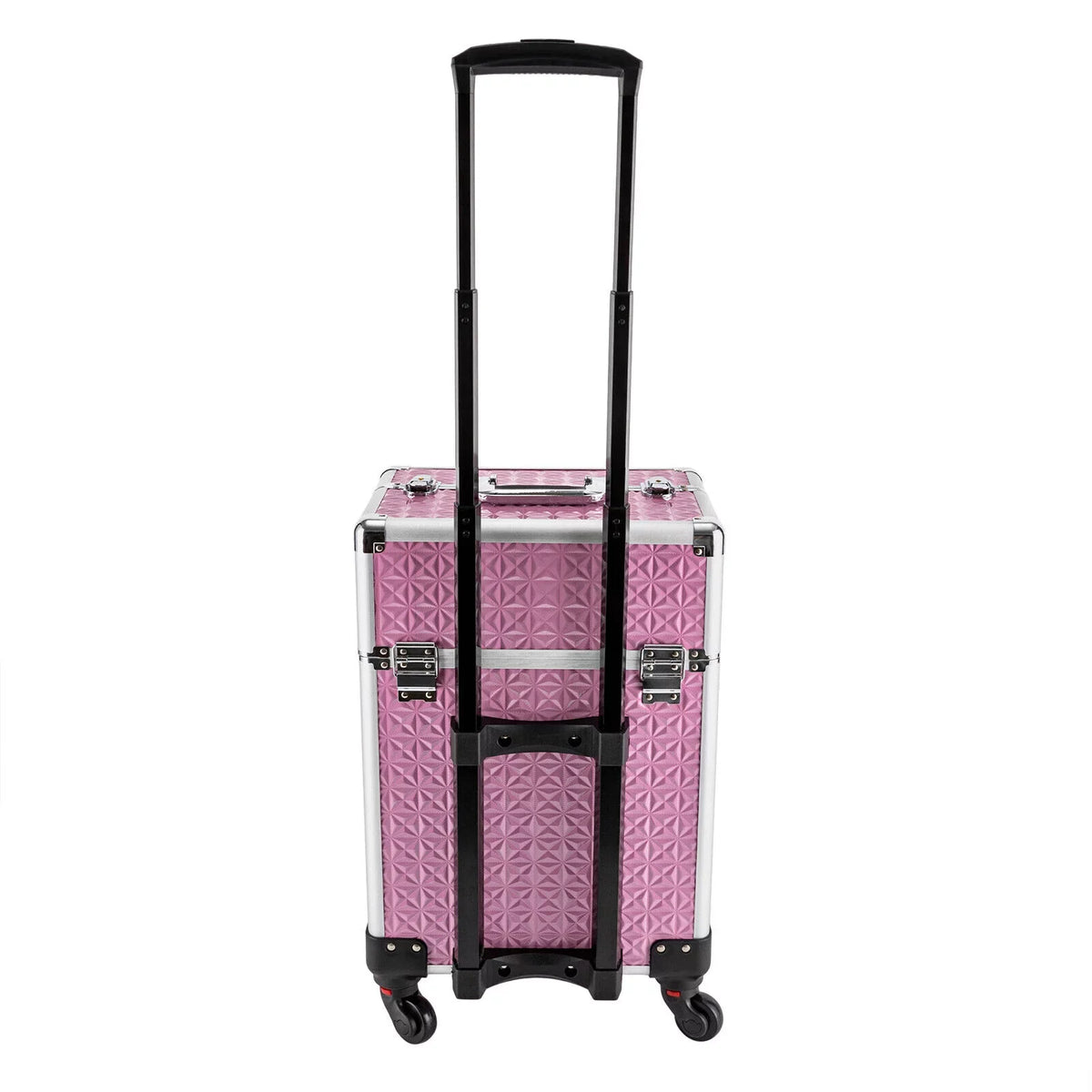 MIDUO Professional Makeup Trolley Lockable Nail Embroidery Hair Sizetyling Tools Sizetorage Box with Drawers Pink