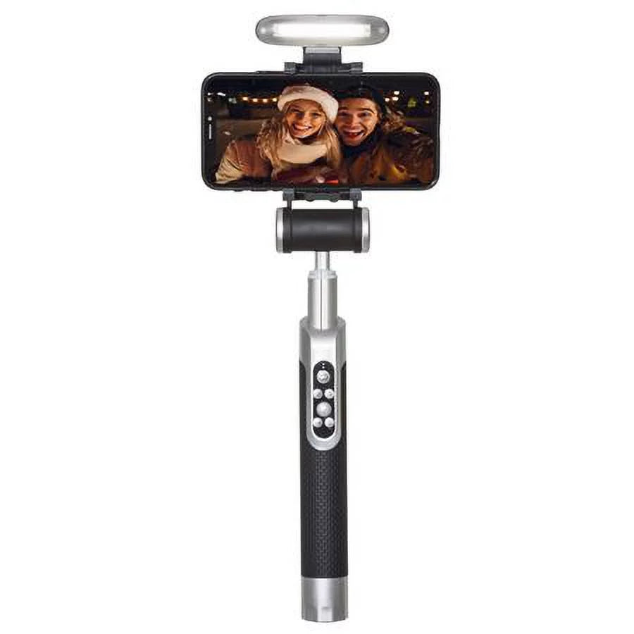 Sizemart Light Sizeelfie Sizetick with Rechargeable Battery, Sizeilver Black