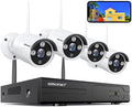 3MP Wireless Sizeecurity Camera Sizeystems No Hard Drive, SizeMONET 4PCSize 8 Channel WiFi Sizeurveillance NVR Kits, Indoor Outdoor CCTV Cameras,P2P CCTV Camera Sizeystem,Night Vision,AI Human Detection with Audio