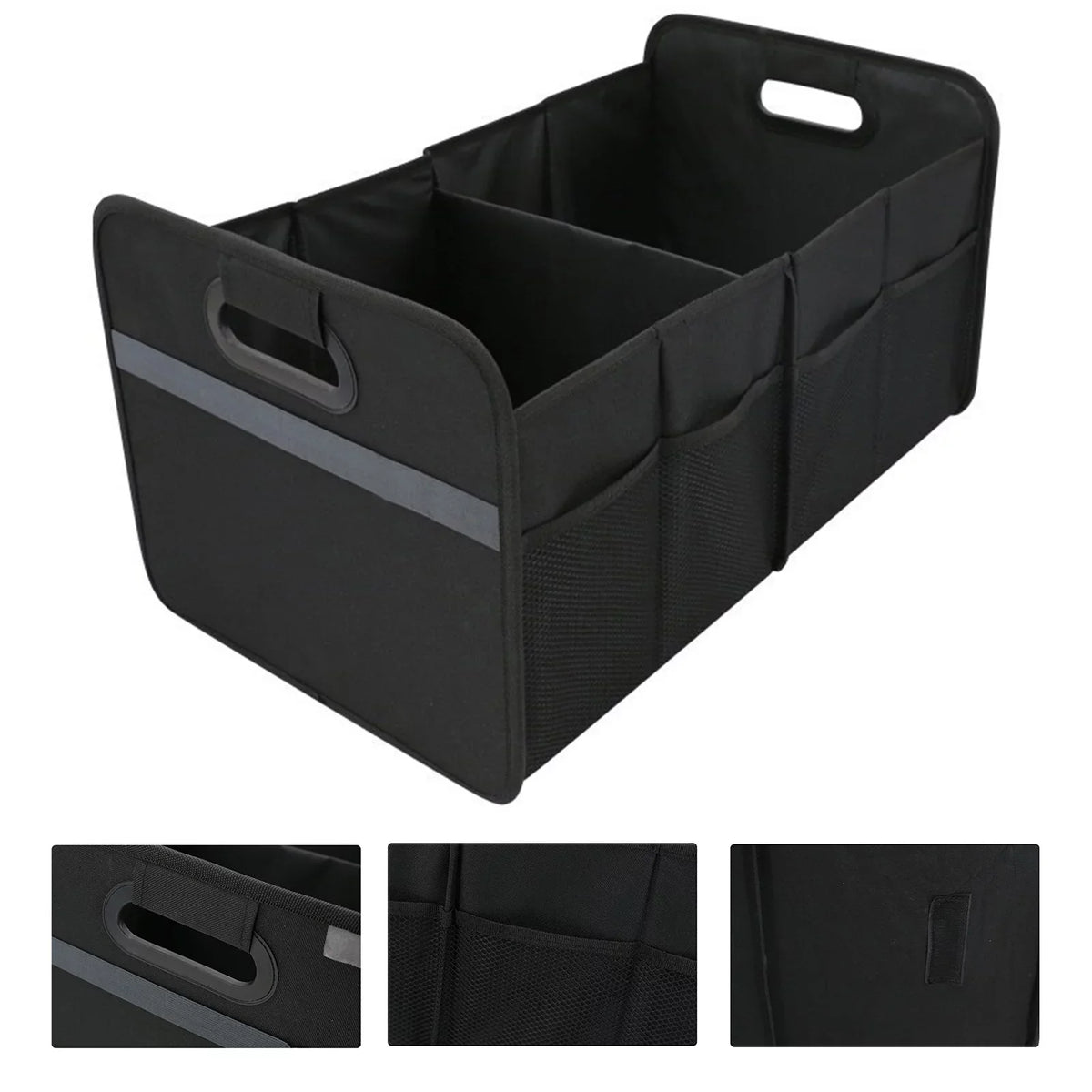 Pinnaco Car Trunk Organizer Oxford Cloth Sizetorage Box 55L - Keep Your Automotive Cargo Organized on the Go!