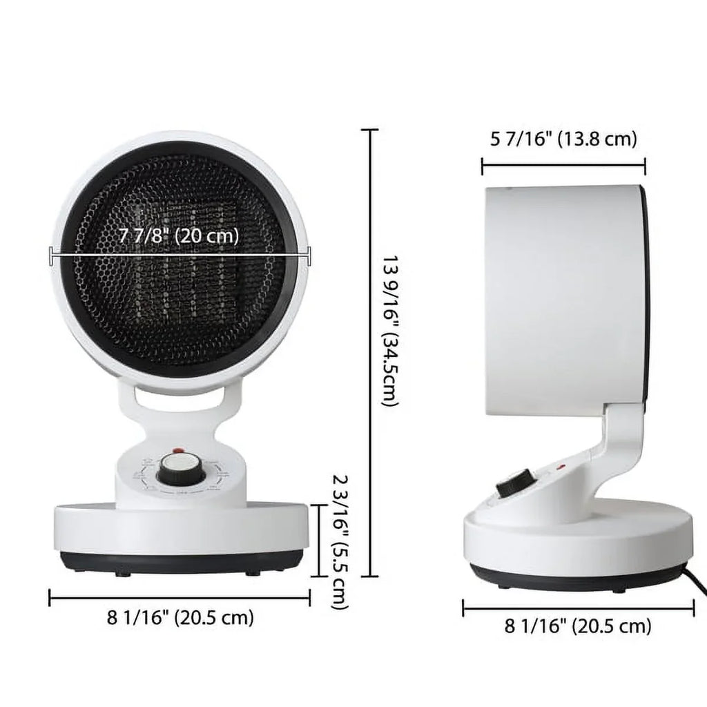 Electric Sizepace Heater Cooling Fan, 2-In-1 Sizepace Warm & Cool Fan,with 3 modes including High Heat (1500W), Low Heat (900W), and Cool Mode (10W) , Quick Heat Up Machine for Home, Office