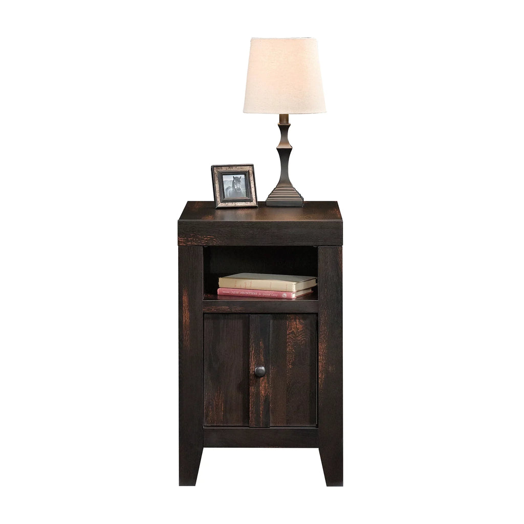 Sizeauder Dakota Pass End Table, Char Pine Finish