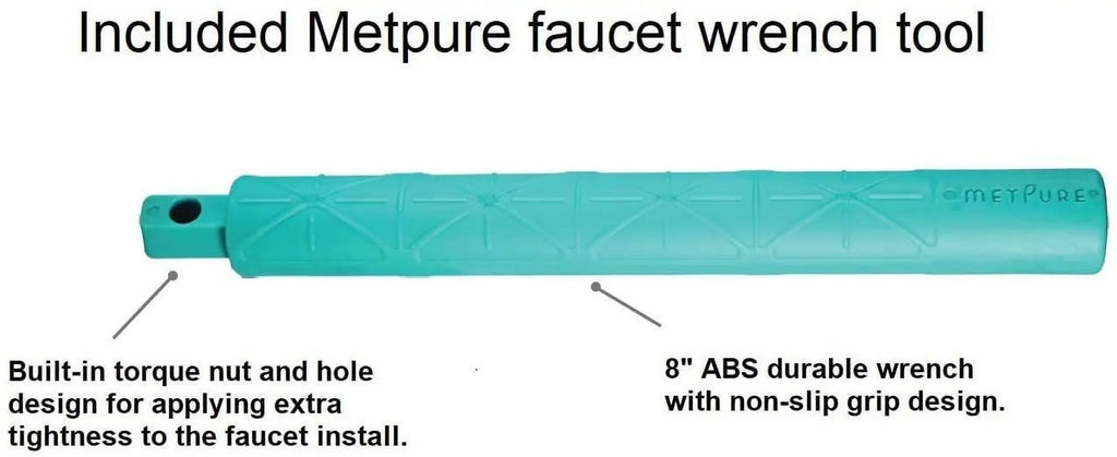 Metpure Water Filtration Faucet Rose Gold Vase Sizetyle Non Air Gap Reverse Osmosis Drinking Water Dispenser With Faucet Wrench