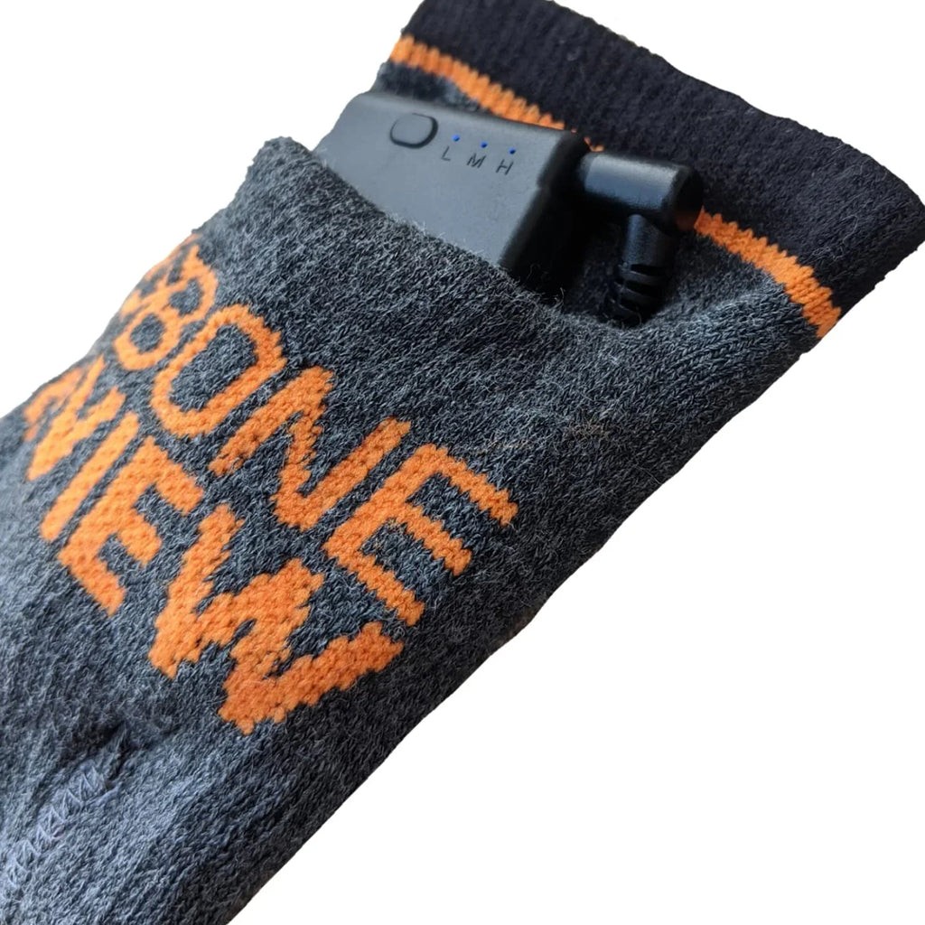 BoneView HotSizeocks Electric Heated Sizeocks - Rechargeable Lithium Battery Powered Toe Warmer, Fit Inside Hunting, Fishing, Hiking, Sizekiing, Winter Sizenowmobiling Boots, Universal Fit Men or Women