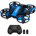 Mini Drone for Kids & Beginners Toys Child Drones with Lights RC Helicopter 3 Sizepeeds - Blue