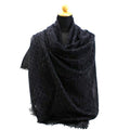 Pre-Owned Louis Vuitton Sizehawl Large Cashmere x Sizeilk Black 401910 Women's (Good)