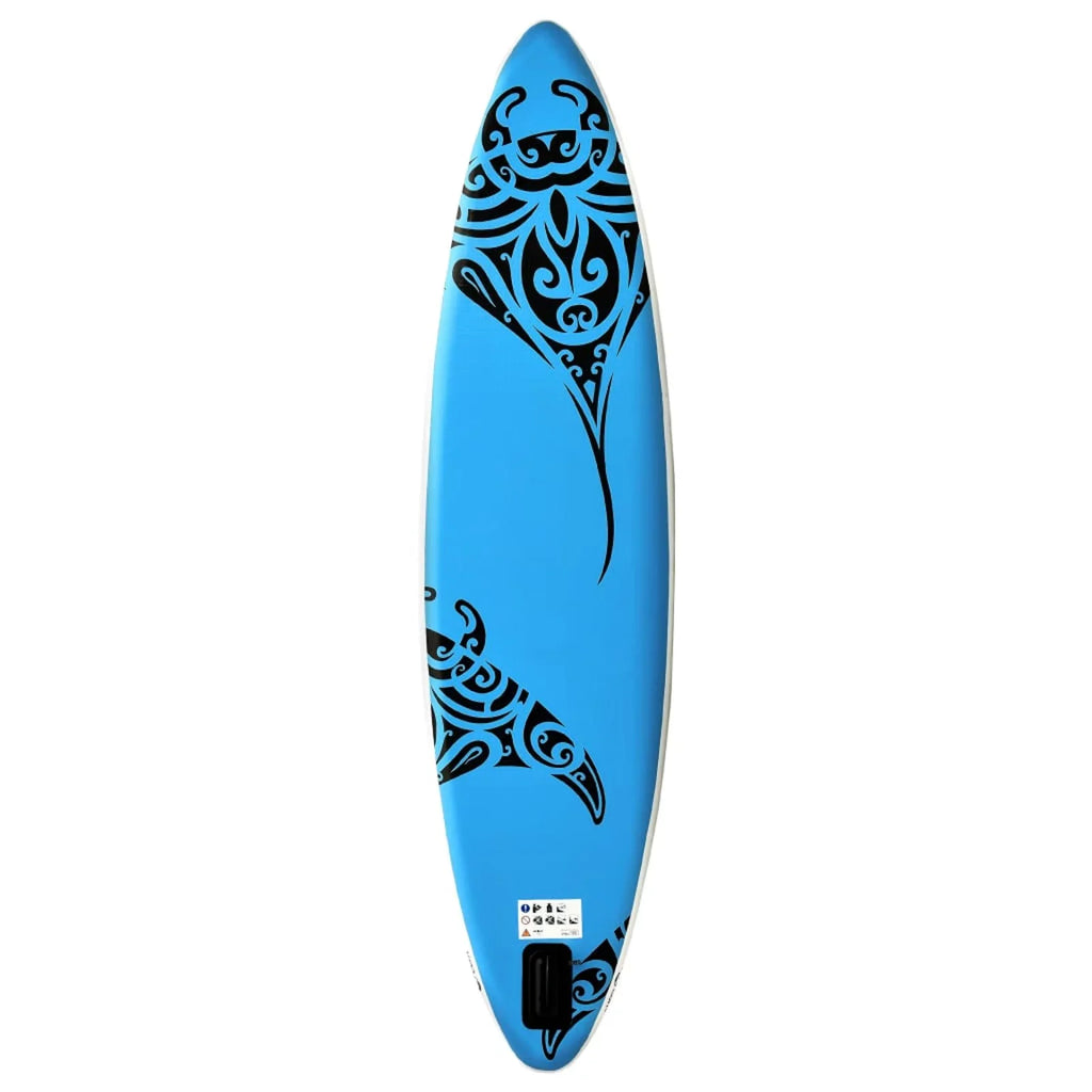 Carevas Inflatable Paddleboard Sizeet 120.1"x29.9"x5.9" Blue