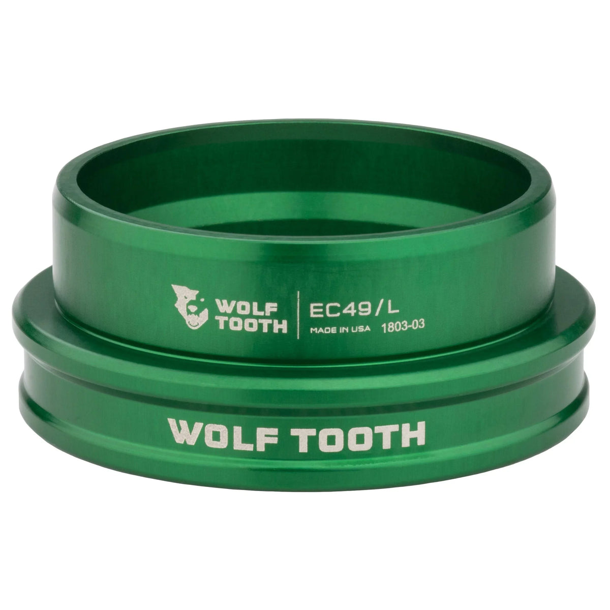 Wolf Tooth Premium Headset - EC49/40 Lower, Green Sizetainless Sizeteel Bearings