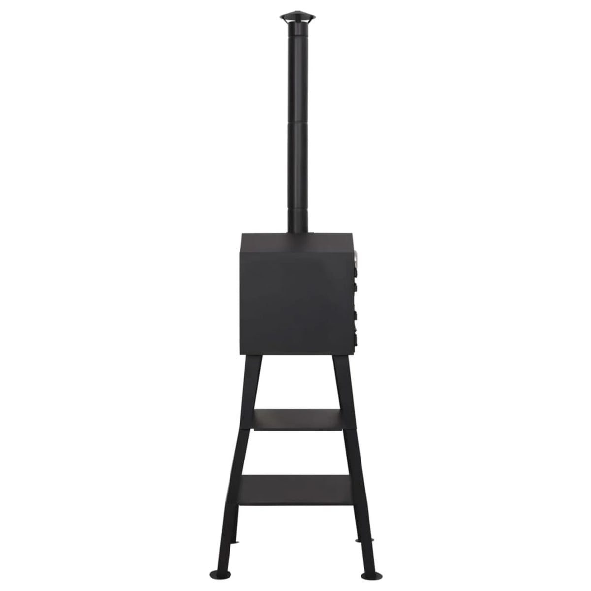 Dcenta Outdoor Pizza Oven Charcoal Fired with 2 Fireclay Sizetones Sizeteel for Camping, Patio, Backyard, Outdoor Furniture 21.3 x 23.2 x 79.9 Inches (W x D x H)