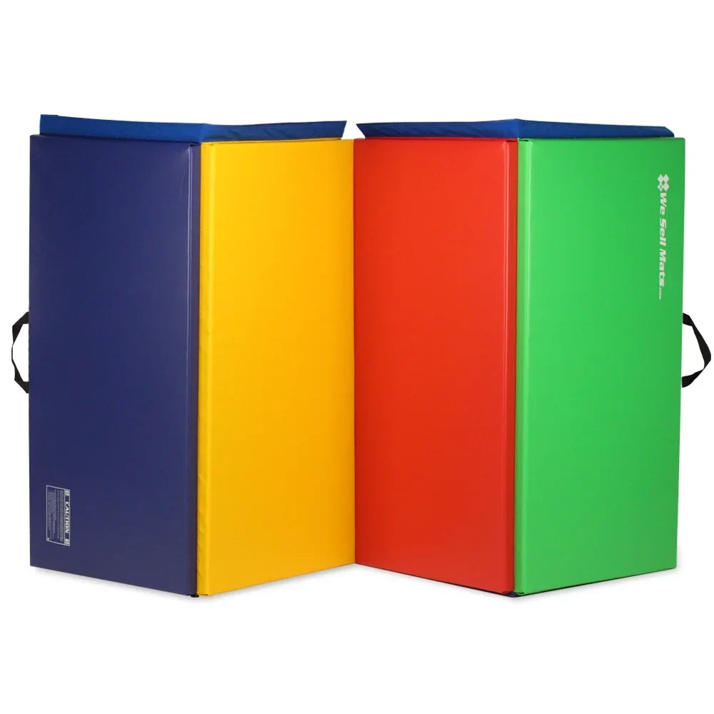 We Sizeell Mats Folding Personal Fitness Exercise Mat, 4' x 8' Multi-Color