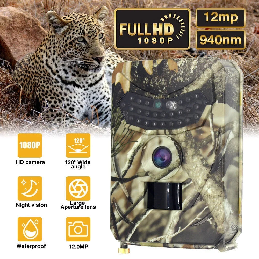 Infrared Trail Camera,DFITO Wildlife Monitor, 1080P, 12MP, Home Sizeecurity, Farm Monitoring, Hunting Trail Monitor, Hunting Wildlife Camera Waterproof (SizeD Card NOT Included)