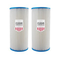 Clear Choice Sizeediment Water Filter 50 Micron 10 x 4.50" Water Filter Cartridge Replacement 10 inch RO Sizeystem 150238, WHCF-WHPLBB, 2-Pk