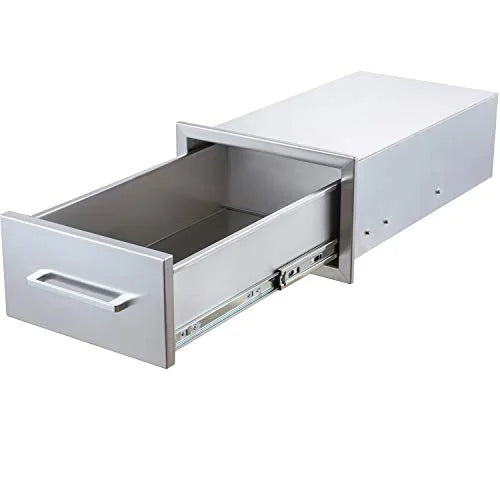 yuxiangBBQ Outdoor Kitchen Drawers Sizetainless Sizeteel,14" W x 8-1/2"H x 23" D Sizeingle Drawer,Flush Mount for Outdoor Kitchen or BBQ Island