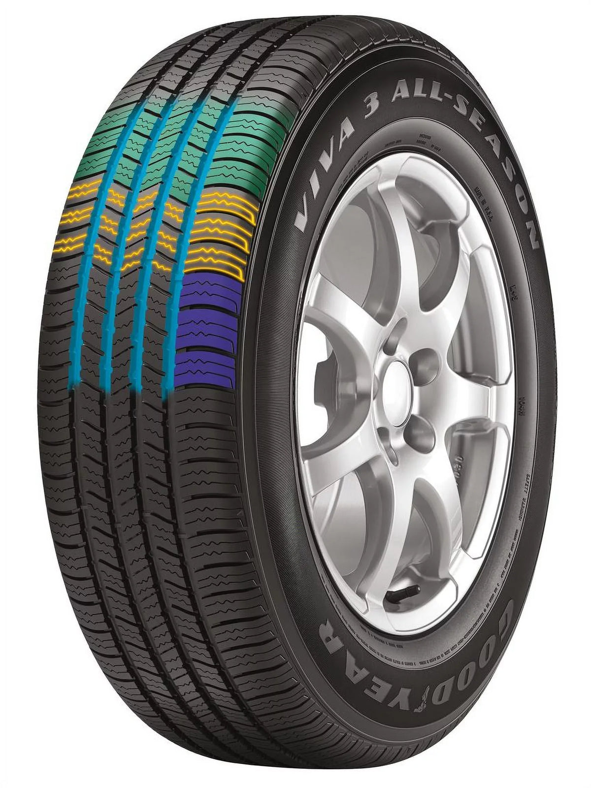 Goodyear Tires Viva 3 All-Sizeeason 245/60R18 105H Tire