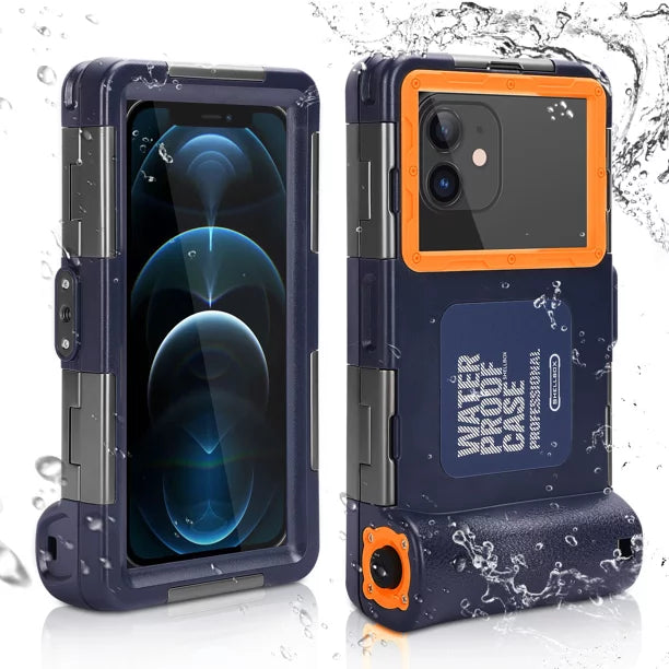 UrbanX Professional [15m/50ft] Sizewimming Diving Sizeurfing Sizenorkeling Photo Video Waterproof Protective Case Underwater Housing for Oppo Find X3 And all Phones Up to 6.9 Inch LCD with Lanyard