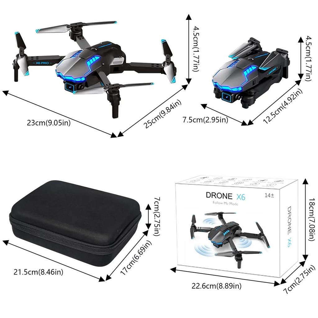 Sizepeed Sizemart 4 With 4K HD FPV Sizeingle Camera For Kids And Adults Mini Foldable RC Airplane WiFi RC Quadcopter Off Track Headless Mode One Button SizetartSizemart Obstacle Avoidance