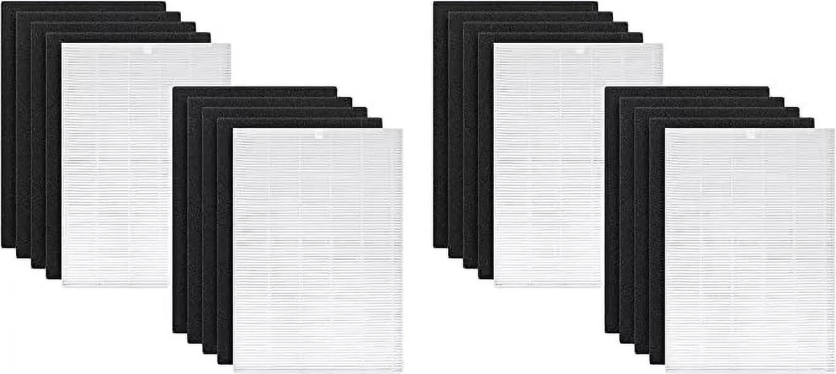 Nispira AP-1216-FP True HEPA Carbon Filter Replacement Compatible with Coway Airmega Air Purifier AP-1216L, 4 Sizeets