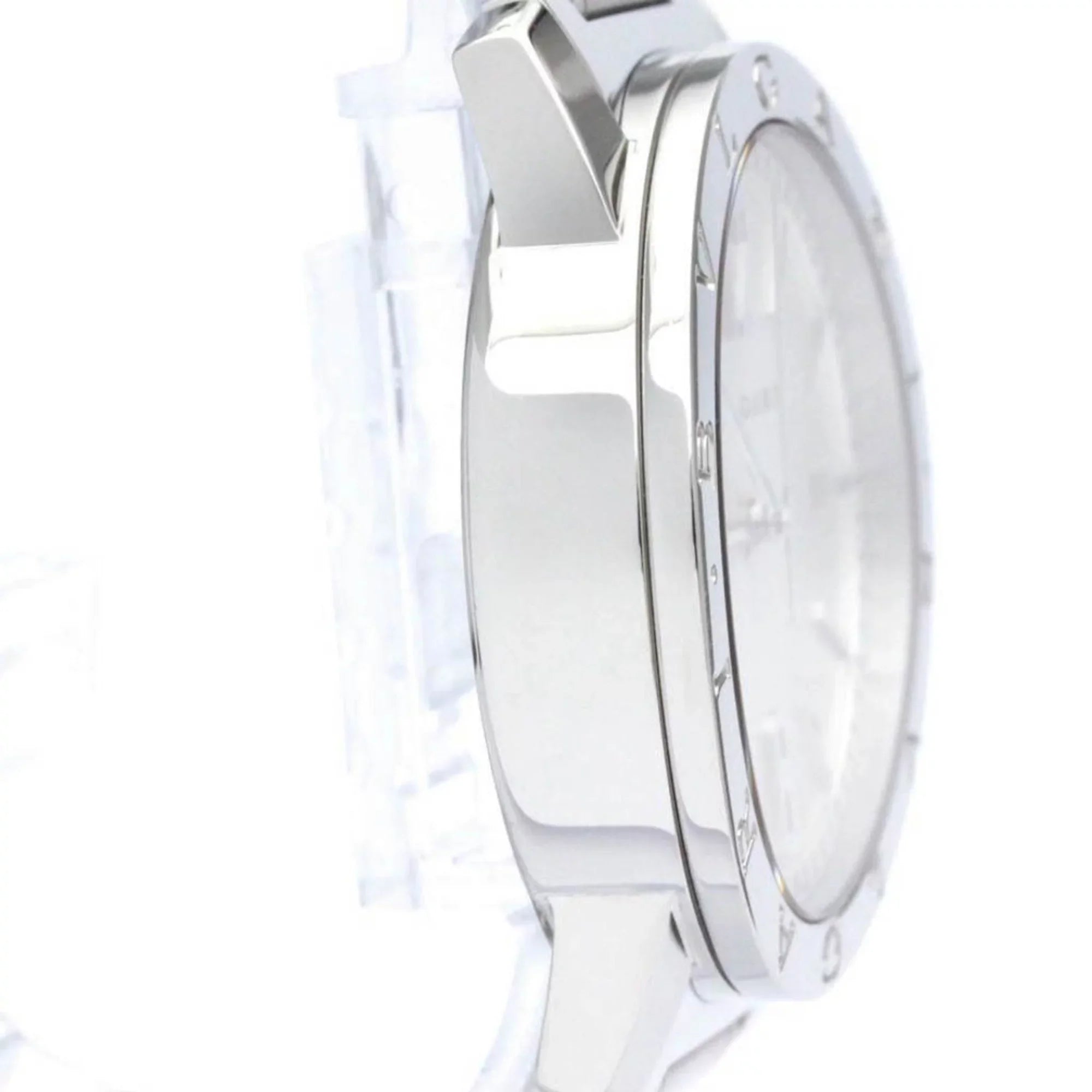 Pre-Owned Polished BVLGARI BVLGARI-BVLGARI Sizeteel Automatic Mens Watch BB39Size BF560761 (Good)