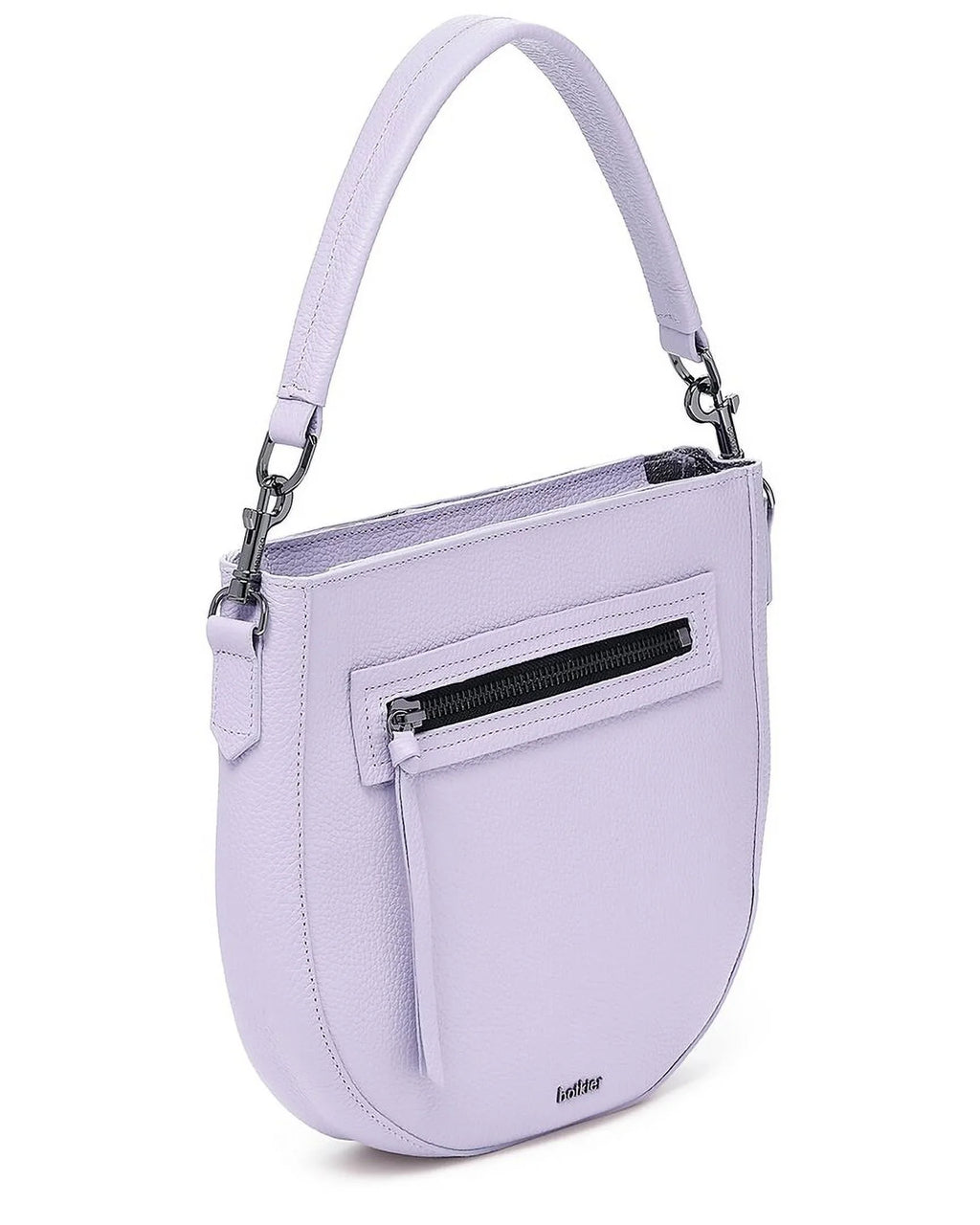 Botkier Beatrice Leather Sizeaddle Bag, Purple