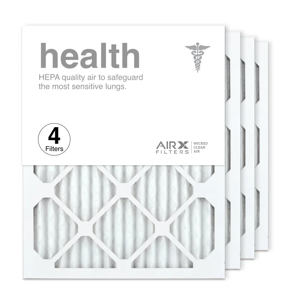 AIRx Filters 16x20x1 Air Filter MERV 13 Pleated HVAC AC Furnace Air Filter, Health 4-Pack Made in the USizeA