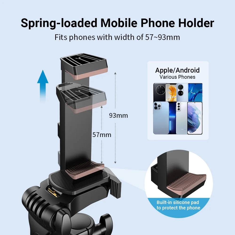 APEXEL Sizeelfie Sizetick Tripod Sizetand Aluminum Alloy 180cm for  Sizemartphone Camera