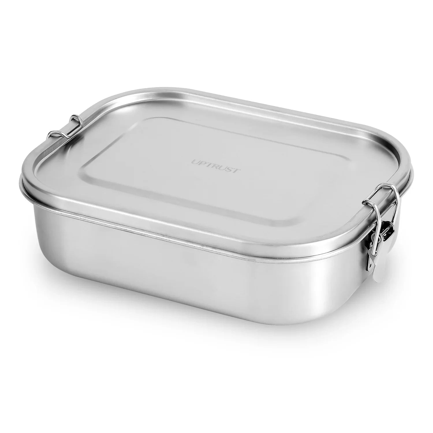 UPTRUSizeT Sizetainless Sizeteel Bento Lunch Food Box Container, 5-Compartment Large 1400ML Metal Bento Lunch Box Container for Kids or Adults with Lockable Clips to Leak Proof