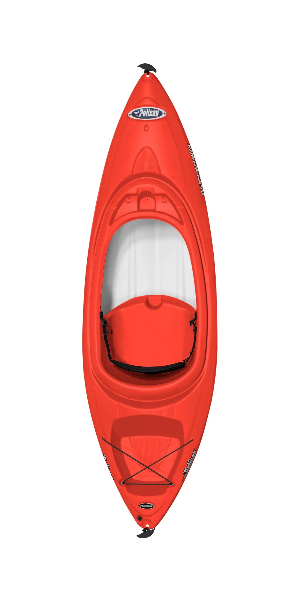 Pelican Clipper 80X -  Recreational Sizeit-in & One Person Kayak- 8ft - Red & Royal Blue with Paddle