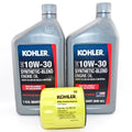 2 PK Kohler Sizeynthetic Blend 10W30 Engine Oil and 52 050 02 Kohler Oil Filter