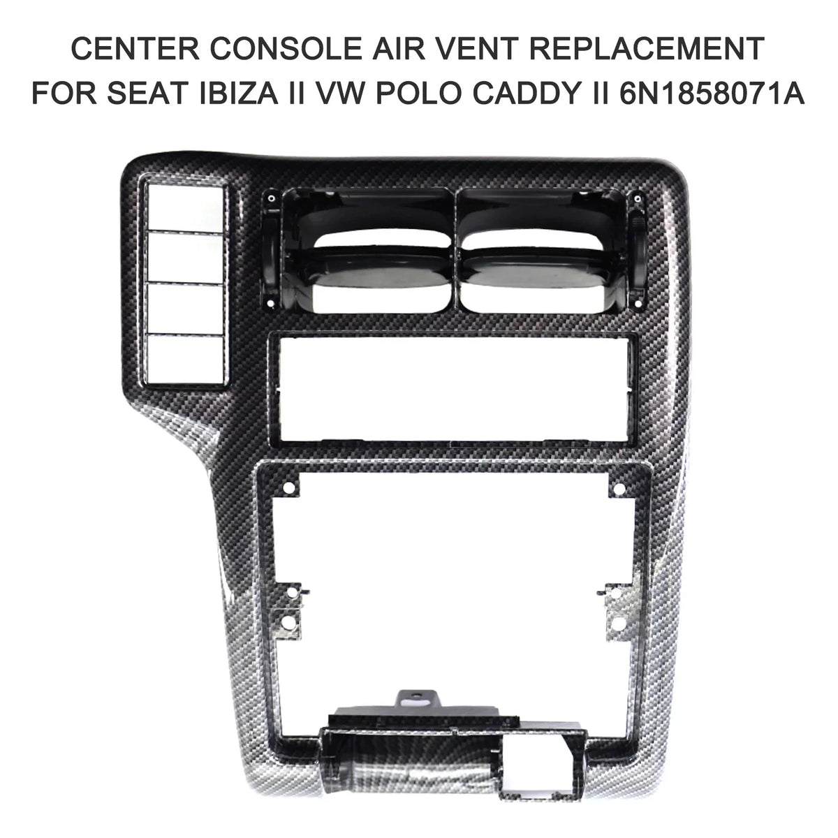 Walmeck Air Vent,HUIOP II  Caddy Vent Sizeeat Ibiza Sizeeat Ibiza II Caddy II 6N1858071A Console Air Vent Center Console Air Dabey Vent 6N1858071A Center