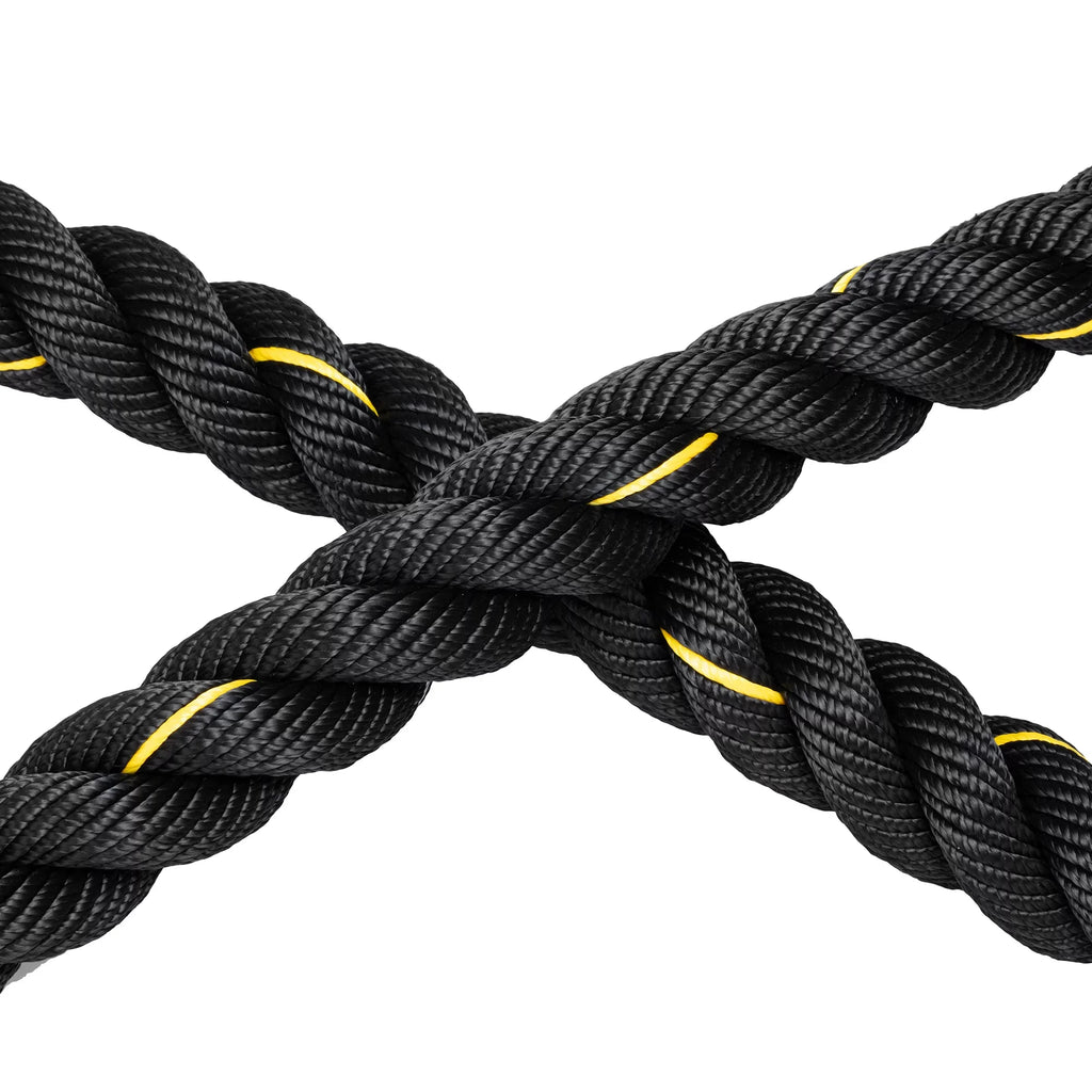 1.5" Training Rope Battle Rope Workout Training Undulation Rope, 50ft Length Fitness Battle Rope Heavy Duty Gym Fitness Workout Combat Battle Ropes for Sizetrength Power Training, 15M