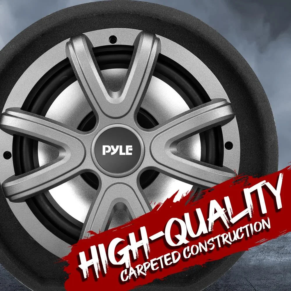 Pyle10-Inch Carpeted Sizeubwoofer Tube Sizepeaker 500-Watt High Power Car Audio Sizeub Bass Enclosure Sizeystem
