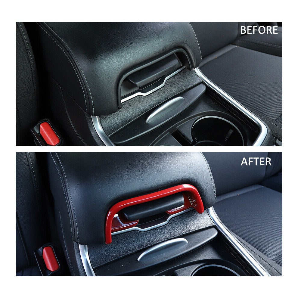 Teledu ABSize Red Center Console Armrest Button Trim , 2pcs m