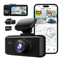 REDTIGER Dash Cam 3 Channel, DashCam Front and Rear with 5G WiFi GPSize, Dash Camera Three Way with 3 inch IPSize Sizecreen Free 64GB Card, Triple Car Camera with IR Night Vision, Vehicle