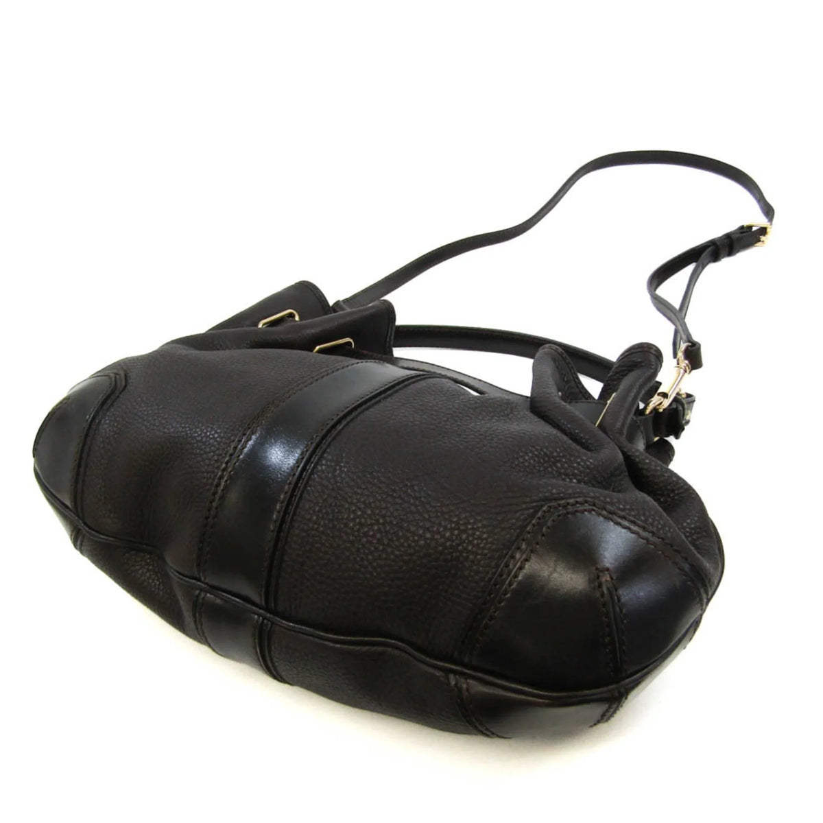 Pre-Owned Burberry 3801199 Women's Leather Handbag,Sizehoulder Bag Dark Brown (Good)