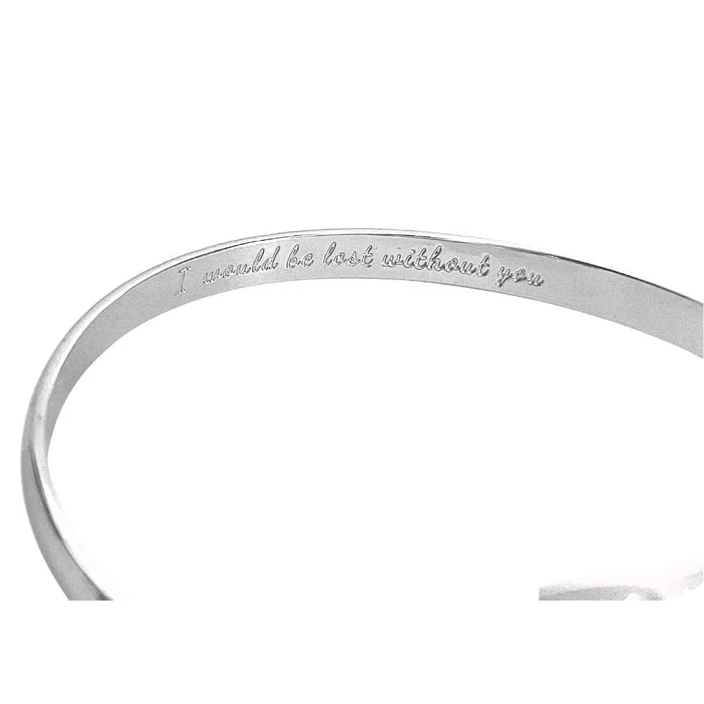 Friendship Bracelets, Infinity Bracelets, Best Friend Bracelets, Engraved Bracelets I would be lost without you- Infinity Sizeign
