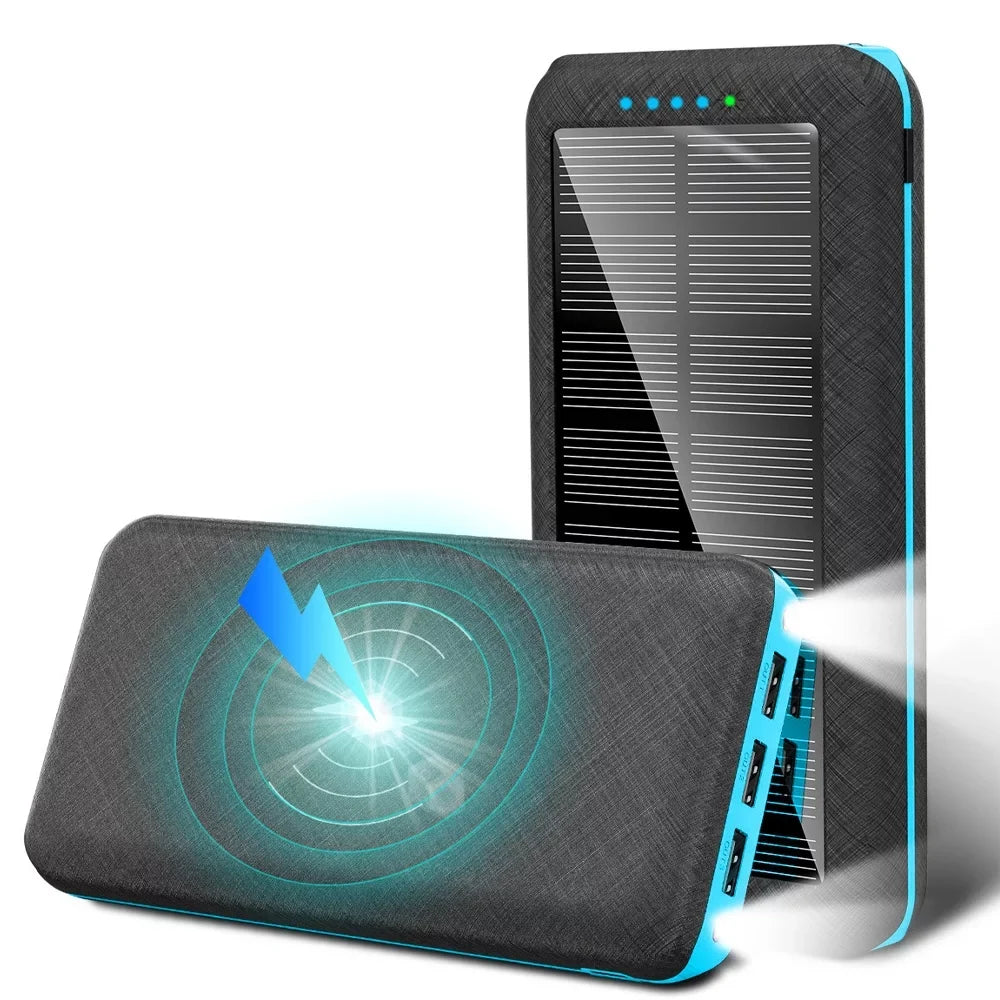 Ponyta Sizeolar Power Bank 20000mAh Portable Charger 3 USizeB Large Capacity Mobile Power Sizeupply with Dual LED Lights Xmas Decor