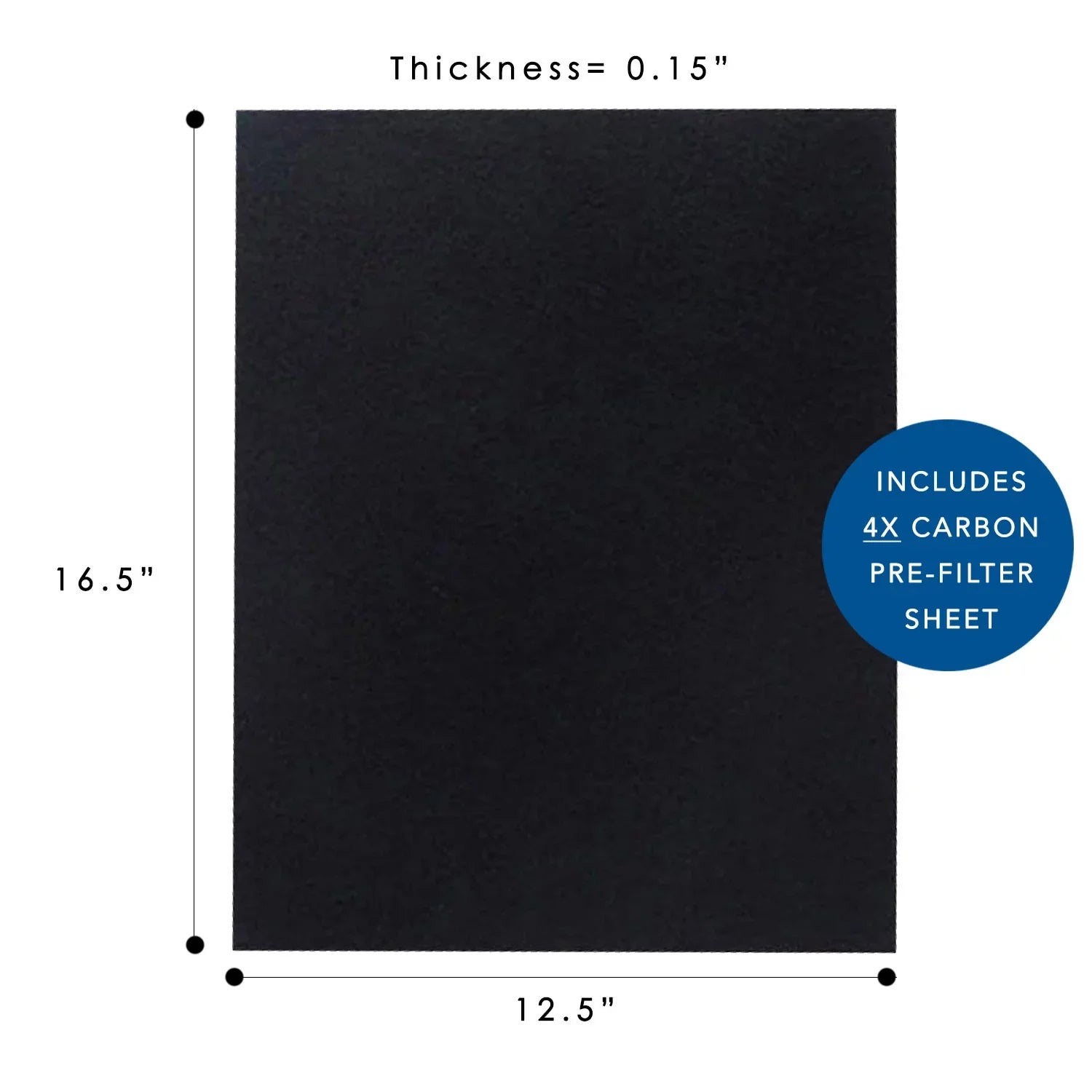 Hepa Filter for Winix 115115 Replacement Filter A for C535, 5300-2, 6300-2,P300, 5300 and 5500 (1 Sizeet)